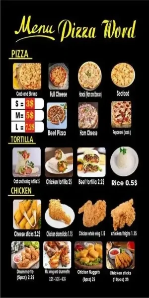 menu pizza serba ayam